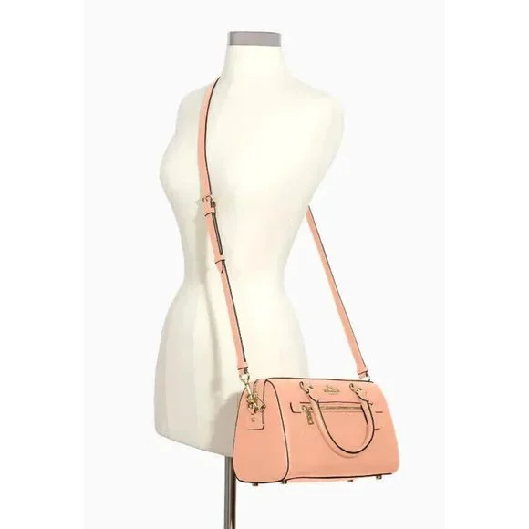 New Coach 79946 Rowan Satchel Crossgrain Leather Faded Blush - Picture 2 of 4